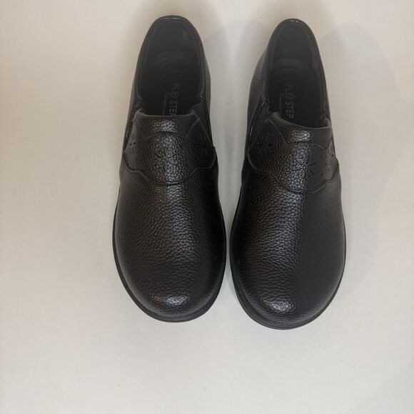 Flex Step Women Wide Black Shoes Loafers Size 7W With Memory Foam - Picture 3 of 13